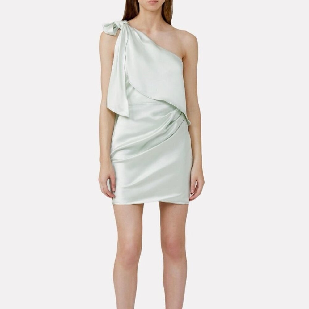 Significant Other Azure One-Shoulder Mini Dress